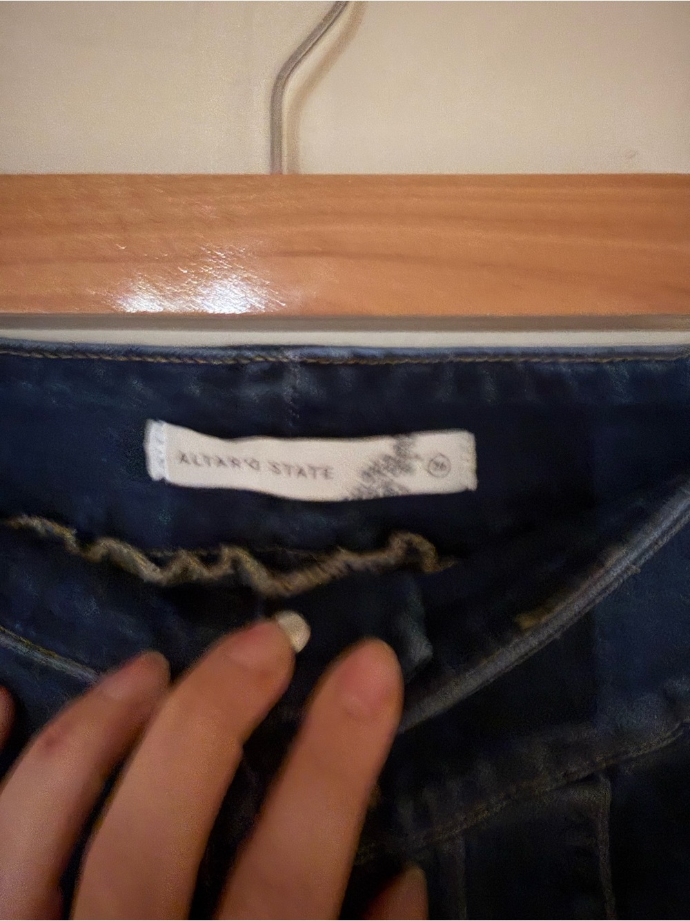 Altar'd State Dark Wash Flare Jeans - Picture 2 of 2